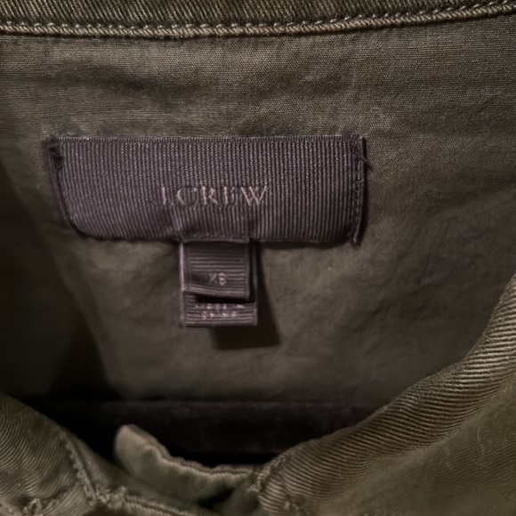 Jcrew| GREEN Safari Jacket with Pleats in the back XS - Picture 4 of 7